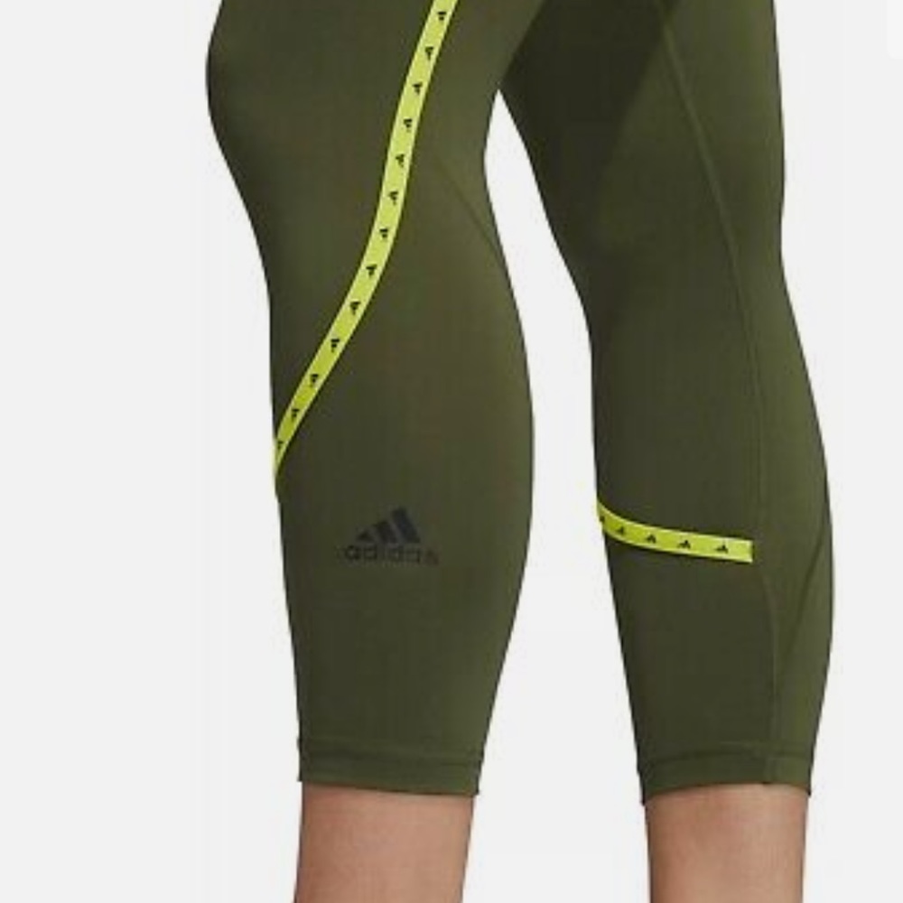 Adidas Women's Primegreen Aeroready 3 Bar Elastic Training Tights XS - Picture 5 of 11